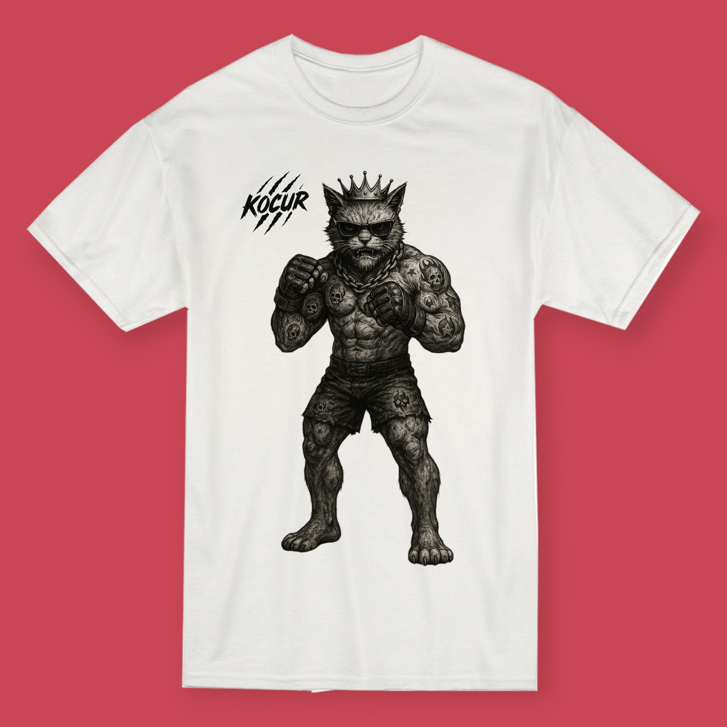 Kocur koszulka MMA kolekcja b&w