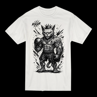 Kocur koszulka bokser b&w