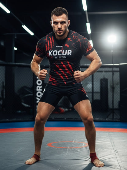 Kocur Fight division koszulka kompresyjna z krótkim rękawem